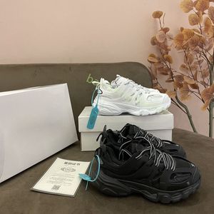 Triple S Track 3.0 Femmes Luxury Chaussures décontractées Grey Orange Green Black Shiragiku Blanc Rose Blue Taille 36-45 MENS Sneakers Paris Shoe 36-45 N2