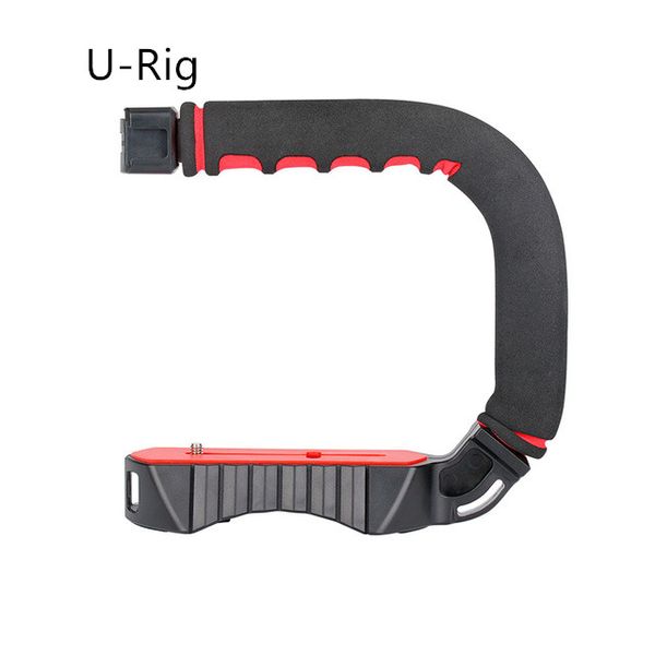 Triple Shoe Mount Stabilisateur Vidéo Poignée Vidéo Grip Caméra Téléphone Vidéo Rig Kit pour Nikon Canon iPhon-e X 8 7