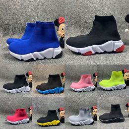 snelheid Triple-S kinderschoenen Paris Sock Casual schoen ontwerper hoge zwarte trainers meisjes jongens baby kid jeugd peuter zuigelingen sneaker Outdoor Spor V9FC#