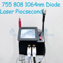 Laser à Diode Triple longueur d'onde 755 808 1064nm, épilation des aisselles, Picolaser, détatouage, pigmentation, élimination des taches de rousseur