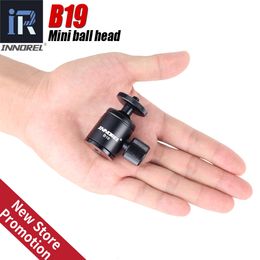Statiefkoppen INNOREL B19 Mini-statiefkogelkop voor mobiele telefoon Smartphone Aluminiumlegering voor Selfie Stick Lichtgewicht camera 19 mm bal 230904