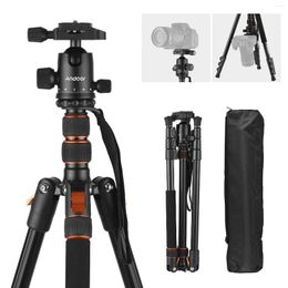 Statief 200 cm 2-in-1 Pography Video Camera Tripod voor telefoon Max. 5kg laad aluminium legering 360 ° roteerbare kogelkop met draagtas