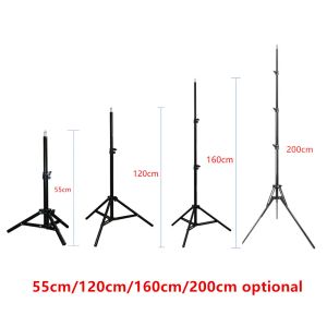 Trépieds 55/120/160 / 200 cm Photographie en option Trépied Light Stand pour Yongnuo Godox Viltrox LED Video Light Back