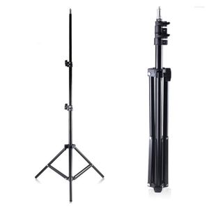 Tripods Adjustable Metal Tripod Stand Max. Height 1.6M/5.2ft With 1/4 Inch Screw For Po Studio LED Video Light Umbrella Ring