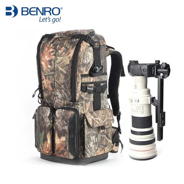 Trípodes Benro Falcon 800 Mochila Nylon Impermeable Dslr Bolsa de gran tamaño Estuche para cámara para lentes teleobjetivos portátiles Trípode de transporte