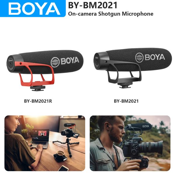 Trépieds Boya BYBM2021 Microphone de fusil de chasse oncamera pour PC Mobile Smartphone Andrioid DSLRS CAMECROOR VIDEO Mic Streaming YouTube