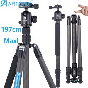 Tripods koolstofvezel statief voor camera mobiele telefoon houder smartphone standaard professionele statief Tripod DSLR monopod max 197cm as35c