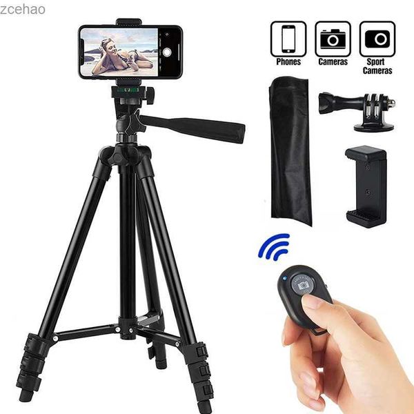 Trépieds DSLR trépied Flexible pour téléphone 102 cm universel téléphone vidéo trépied support de photographie avec Bluetooth Selfie enregistrement vidéo à distance L240115