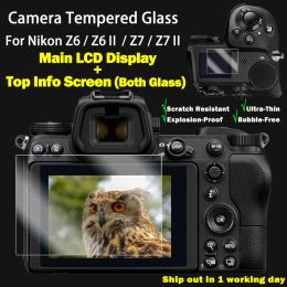 Statief voor Nikon Z8 Z6 Z6II Z7 Z7II Z9 getemperde camera Beschermingsglas Main LCD Display +Top Info Screen Protector Guard Cover