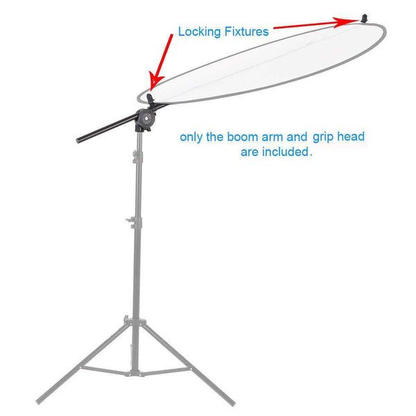 Statieven Houder Stand P O Studio Ography Reflector Diffuser Boomarmsteun met clip Uitschuifbare beugel Draaibare handgreep Hoofdklem Drop Dh90O