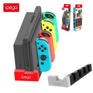 Tripods Ipega PG9186 voor Joy Con Charger Dock Stand Station Holder voor Nintendo Switch NS Game Controller Dock Joycon Laadbasis