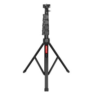 Tripods Kingjoy MC1192 Mini Tripod Stanad Desktop Tripod Stand 8kg Payload 5 Niveaus Hoogte Verstelbaar 1/4in Schroefbalkop Telefoon Clip