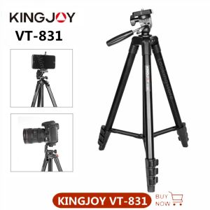 Trépieds Kingjoy VT831 60 '' Téléphone Tépied Tripod Desktop Phone Standder Compatible avec Canon Nikon DSLR MAX Load 6.6 lb