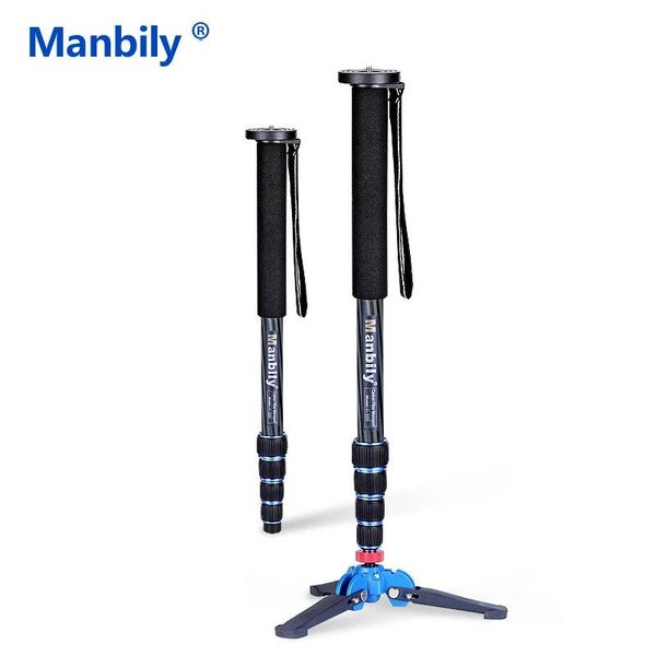 Trépieds Manbily C222 monopode en Fiber de carbone Portable Standard pour voyager Gitzo Manfrotto Benro Sirui Dslr trépied de prise de vue en extérieur