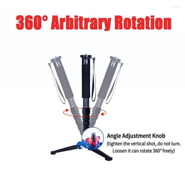 Trépieds Manbily C555 monopode en fibre de carbone po du support vidéo Post caméscope caméscope