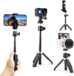 Trépieds MAXCAM Extension Pole Mini Selfie Stick Stand Poignée Poignée pour Webcam iPhone Samsung Smartphone Poche Canon Caméras Vlogging L230912