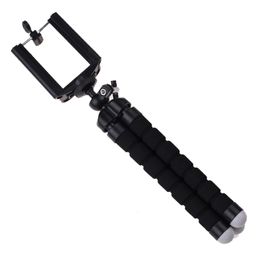 Trípodes Soporte para teléfono móvil Soporte de trípode de pulpo flexible para cámara de teléfono móvil Soporte para selfie Monopod para teléfono móvil Mini cámara 230904