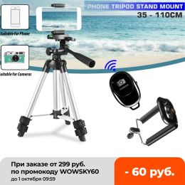 Tripods Network Broadas Bluetooth Tripod Stand Mount Support pour YouTube Live Stream Bracket Bracket Camera Trépied pour le téléphone DSLR CAM