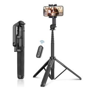 Statief nieuwe 1,5 m Bluetooth Wireless Selfie Stick statief stabiele telefoon statief stand voor iPhone 14 Pro Max 13 12 Samsung smartphone video