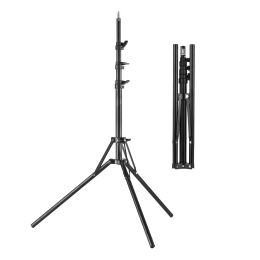 Trépieds Photographie Éclairage Light Light Trépied Stand Metal Ring Light Stand 200 cm / 78,7 pouces max.Hauteur avec 1/4 "vis pour le studio photo