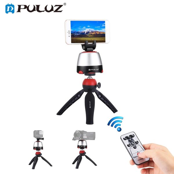 Trépieds Trépied électronique PULUZ tête de trépied panoramique rotative à 360 degrés avec télécommande pour GoPro Iphone Smartphone appareils photo reflex numériques