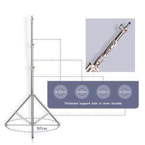 Statieven SH 290 cm Aluminium Light Stand voor Camera Ring Live Mobiel Video en toepassen op Pography Softbox Vaste 230626