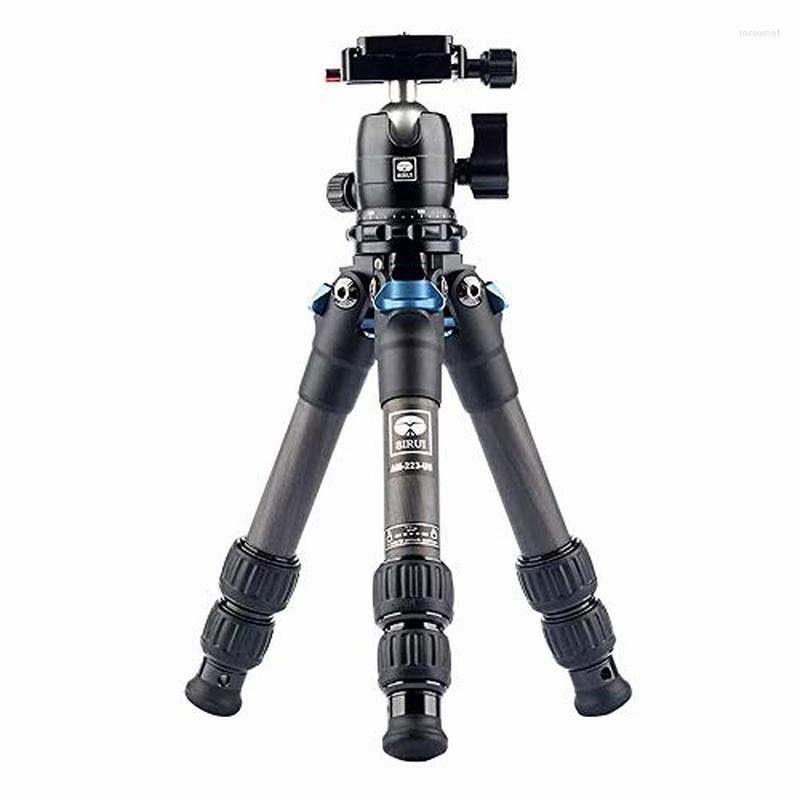 Tripodlar Sirui AM-223 B00K Karbon Fiber Tripod Seti Mini Taşınabilir Mikro SLR Kamera Dağcılık Seyahati