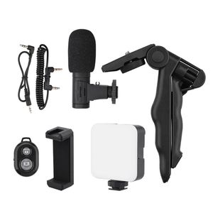 Tripods Smartphone Vlogging Kit Video-opnameapparatuur met statief Vullicht Blind voor Camera Telefoon Vlogger Kits