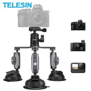 Statieven TELESIN Autostatief Zuignaphouder met 360 afneembare balhoofd voor GoPro 10 9 8 7 6 Insta360 DJI Osmo Action 2 DSLR