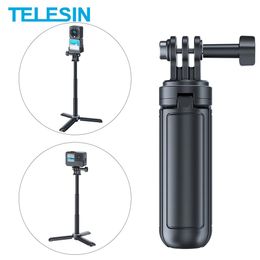 Trépieds Telesin extensible Mini selfie bâton trépied Stable avec 1/4 vis pour Gopro 10 9 8 7 6 Dji Action 2 Osmo Action Insta360 One X R