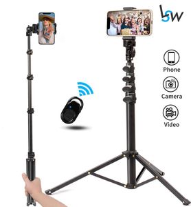 Trípodes Trípode para teléfono con Bluetooth Soporte para móvil Soporte IPad Cámara Pography Selfie Stick Vlogging Live TiktokTripods