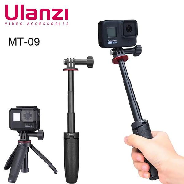 Trépieds Ulanzi MT09 trépied Vlog extensible pour caméra de Sport d'action Hero 11 12 10 9 8 7 6 5 4 noir accessoire SJcam 231018