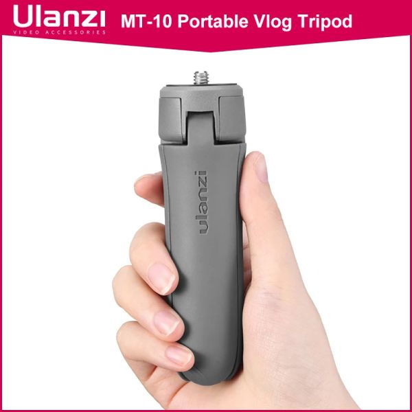 Trépieds Ulanzi MT10 Portable Vlog Trépied Mini Trépied Gimbal base pour Osmo Mobile 2 3 4 Vlog Trépied pour smartphone dslr SLR Camera