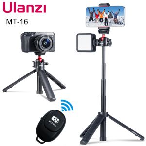 Trépieds Ulanzi MT16 Trépied pliable pour le téléphone Balle de chaussures froide 1/4 '' Selfie Stick Mini support de support pour la caméra mobile DSLR