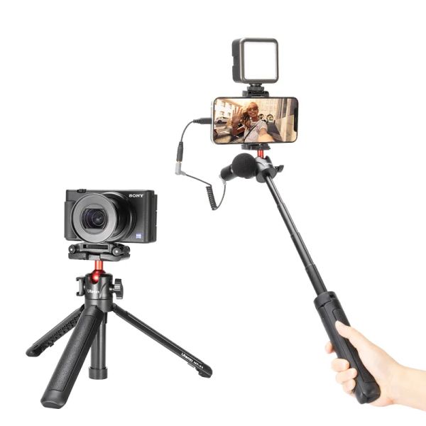 Trépieds Ulanzi MT41 Stick Stick Trépied extensible avec porte-téléphone pliable Chaussure froide pour smartphone dslr srr caméra vlog