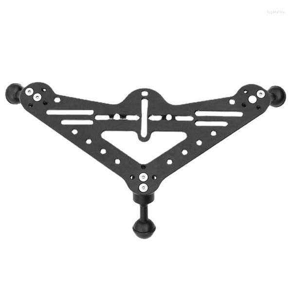 Trépieds Plateau Amélioré Plongée Appareil Photo DSLR Triangulaire Gimbal Rig Mount Pour Support De Lumière Sous-Marine Base De Trépied Stable À Dégagement Rapide