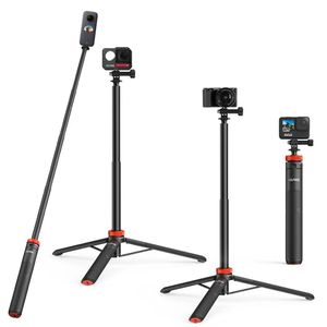 Statieven UURIG Selfie Stok Statief voor GoPro 12 11 Insta360 Actie Camera Handgrepen Verlengstuk Accessoires 231018