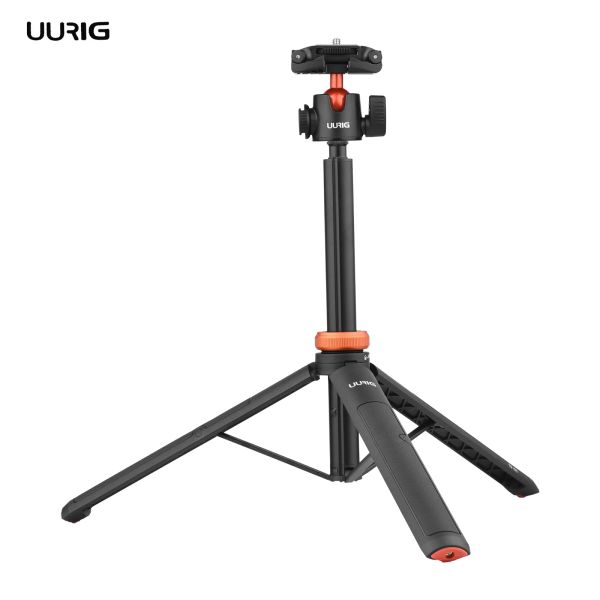 Trépieds Uurig Selfie Stick Stand trépied avec balle flexible 130cm max.Height 1/4 '' Connexion vis pour la caméra smartphone Vlog en direct