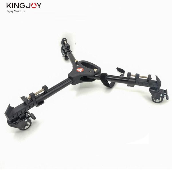 Trépieds VX-600 Dolly Aluminium Caméra Po Vidéo Trépied Poulie Flexible Base De Jambe À Trois Roues Support Léger Pour DSLR VCRTripods