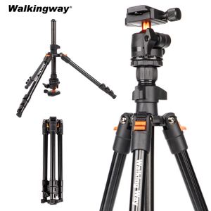 Tripods WalkingWay 62.99 Inch Professional High Camera for DSLR Portable Aluminum Travel with 360Degree Panorama Ball Head 221114