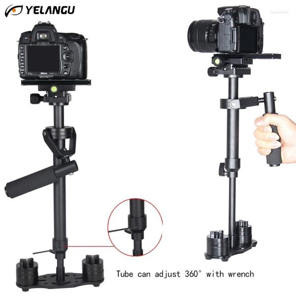 Trípodes YELANGU Profesional DSLR Cámara Trípode Estabilizador de mano Minicam Steadicam S60N Video Steady Camcorder Cam Glidecam