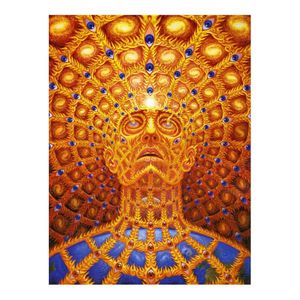 Trippy Alex Gray schilderij Poster Print Home Decor ingelijst of ingelijste Popaper Material195q