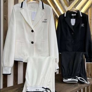 Triumphal Arch Sports Suit-ontwerper Celieen topkwaliteit luxe mode-trackways-normen zijn merkschroefe letter kleur blokkering decoratie tweedelige dames