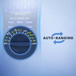 TRMS grande gamme automatique numérique Multimètre Auto Fast Mesure avec précision avec précision Multimetro 1000V 20A AC DC OHM HZ NCV Live Tentage Mettage