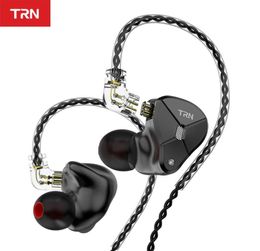 TRN BA5 5BA Driver Unit In-ear oortelefoon 5 Evenwichtige Amarture HIFI DJ Monitor Oortelefoon Oordopjes7200131