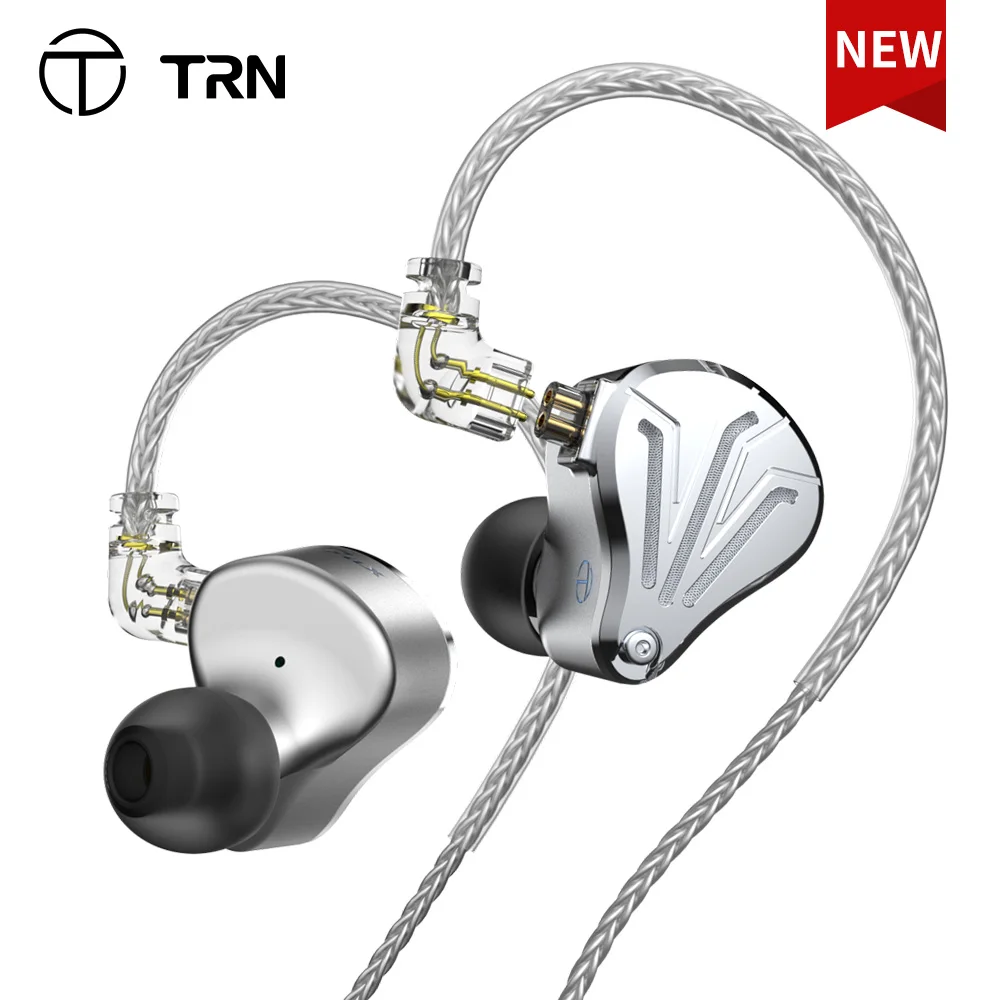 TRN BAX BA+1DD+2est Triple Hybrid Metal in Ear Earnphone IEM HiFi DJ Monitor Under Sport Słuchawki ZESPÓŁ KIRIN MT3 EMA