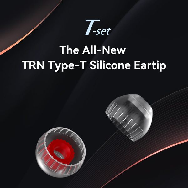 Trn t ear-tips silicone oretips Memory plags oreilles double structure de support écouteur 3 paires casque casque écouteur écouteur