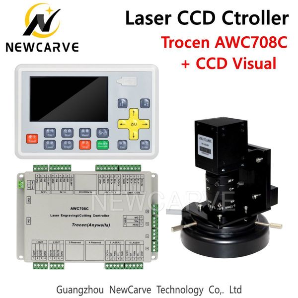 Trocen Anywells AWC708C CCD CO2 visuel système laser DSP Controller pour Laser Cutter Graveuse NEWCARVE