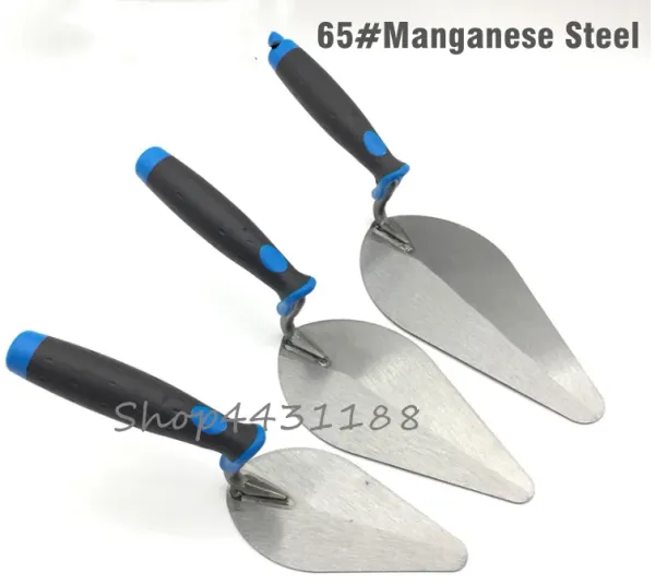 Troffel 8 pouces 19.5cm manche en plastique en acier au manganèse truelle à plâtre spatule de Construction outil épaisseur: 1mm, couteau à mastic de nettoyage