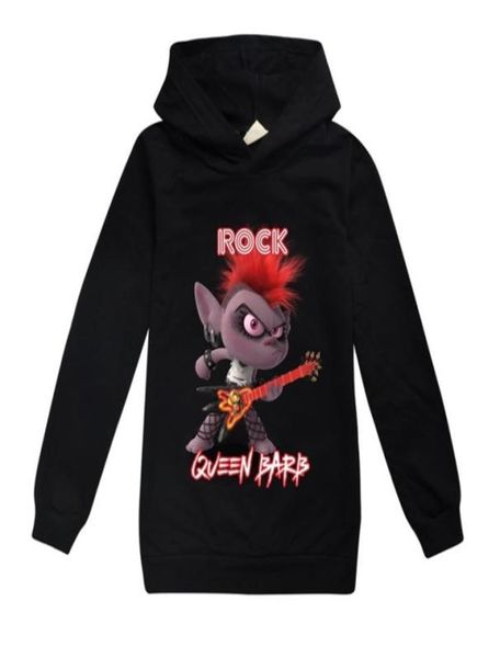 Trolls rock queen Barb Barbshishishhirts vêtements bébé sweat à sweat à sweat à swets à swets à swets guitare Halloween costume adolescents vêtements lj205874861